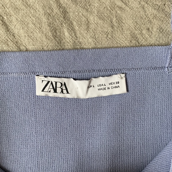 ZARA TOP / CROP TOP SIZE L never worn - Picture 3 of 4